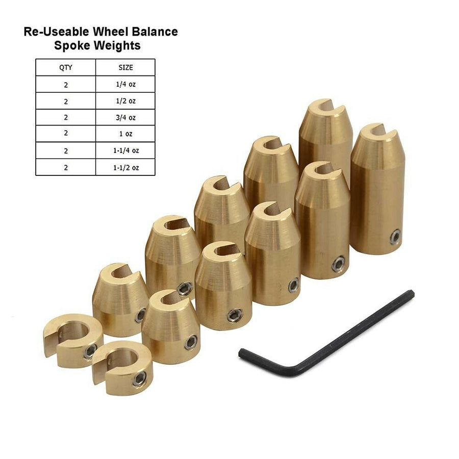 Motorcycle Spoke Wheel Weights Kit for Super Motos