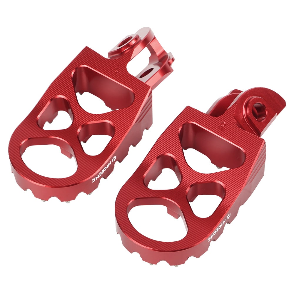 Red Footrest CNC Bud Footpegs For Beta RR 2020-2024