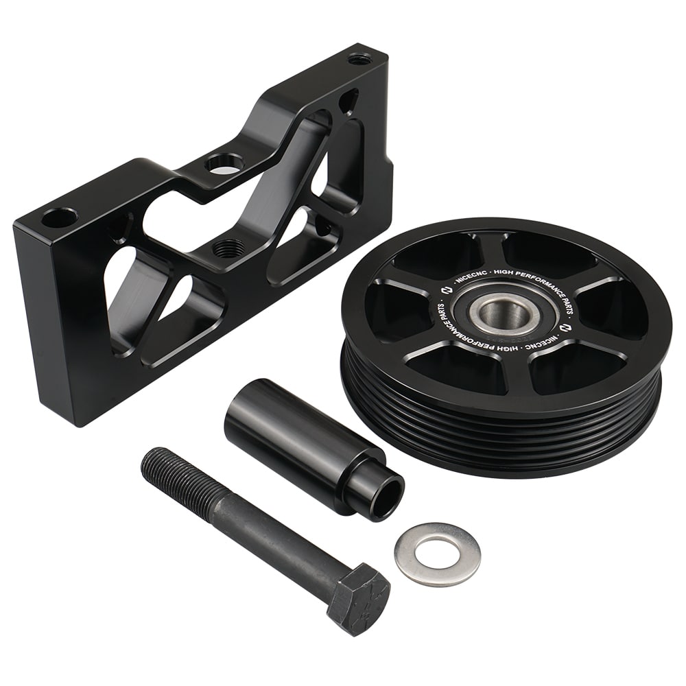 Smog Air Pump Idler Pulley With Bracket Kit for Ford MUSTANG 302 5.0L