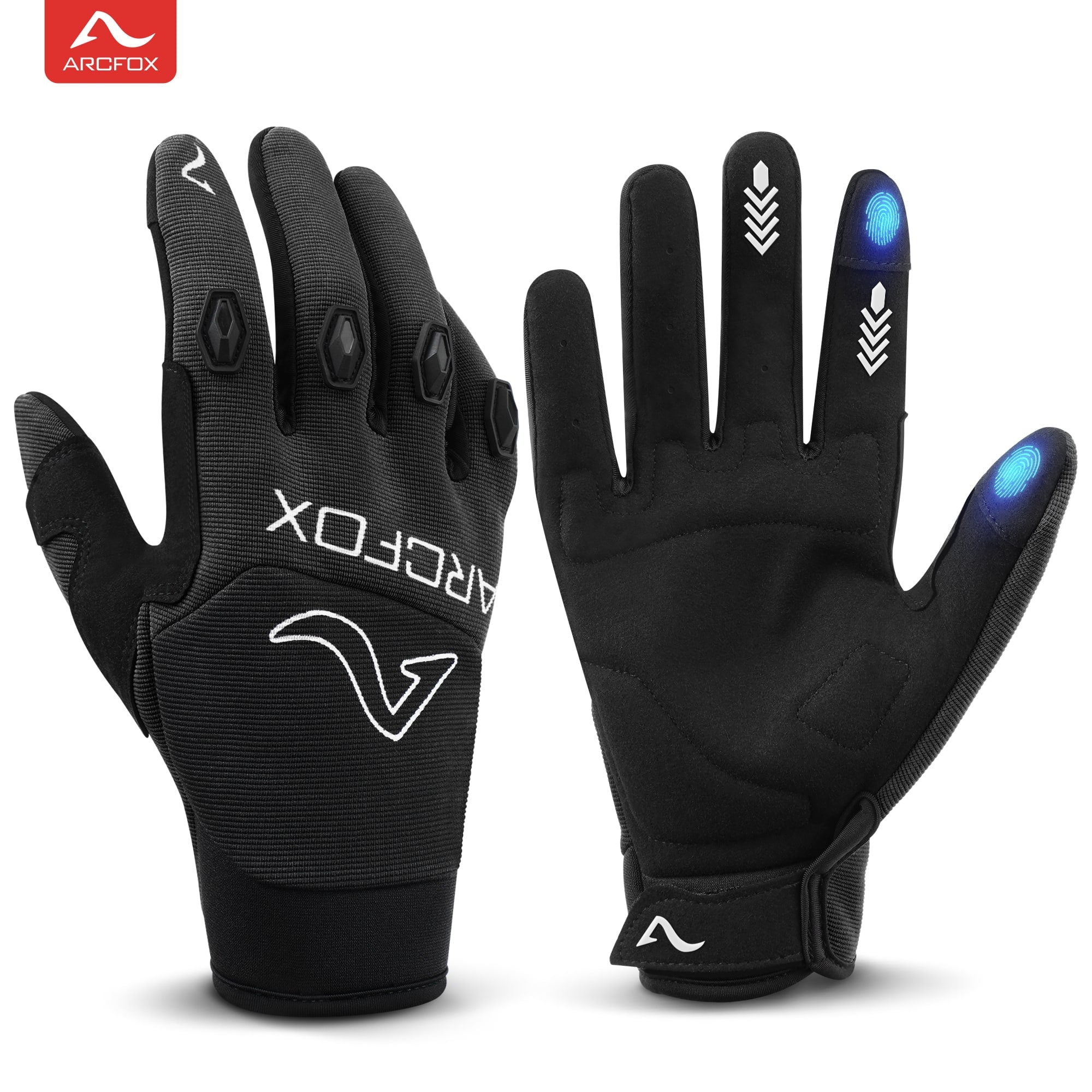 ARCFOX Dirt Bike Gloves for ATV UTV MTB Motocross Motorcycle Off-Road Riding Touch Screen Breathable Sweat-absorbing Fabric