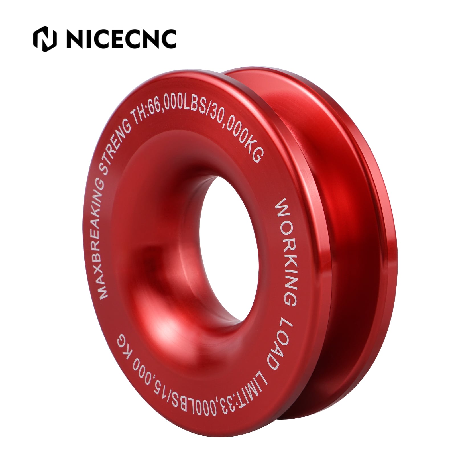 Recovery Pulley Ring 30000 KG for Soft Shackle and Winch Rope 4WD Recovery Gear 4x4 Offroad