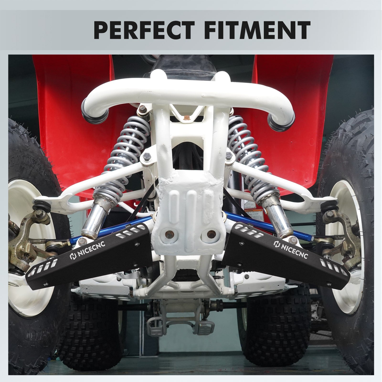 Pair ATV Front A-Arm Skid Plate Guards For Yamaha Blaster 200 1988-2006