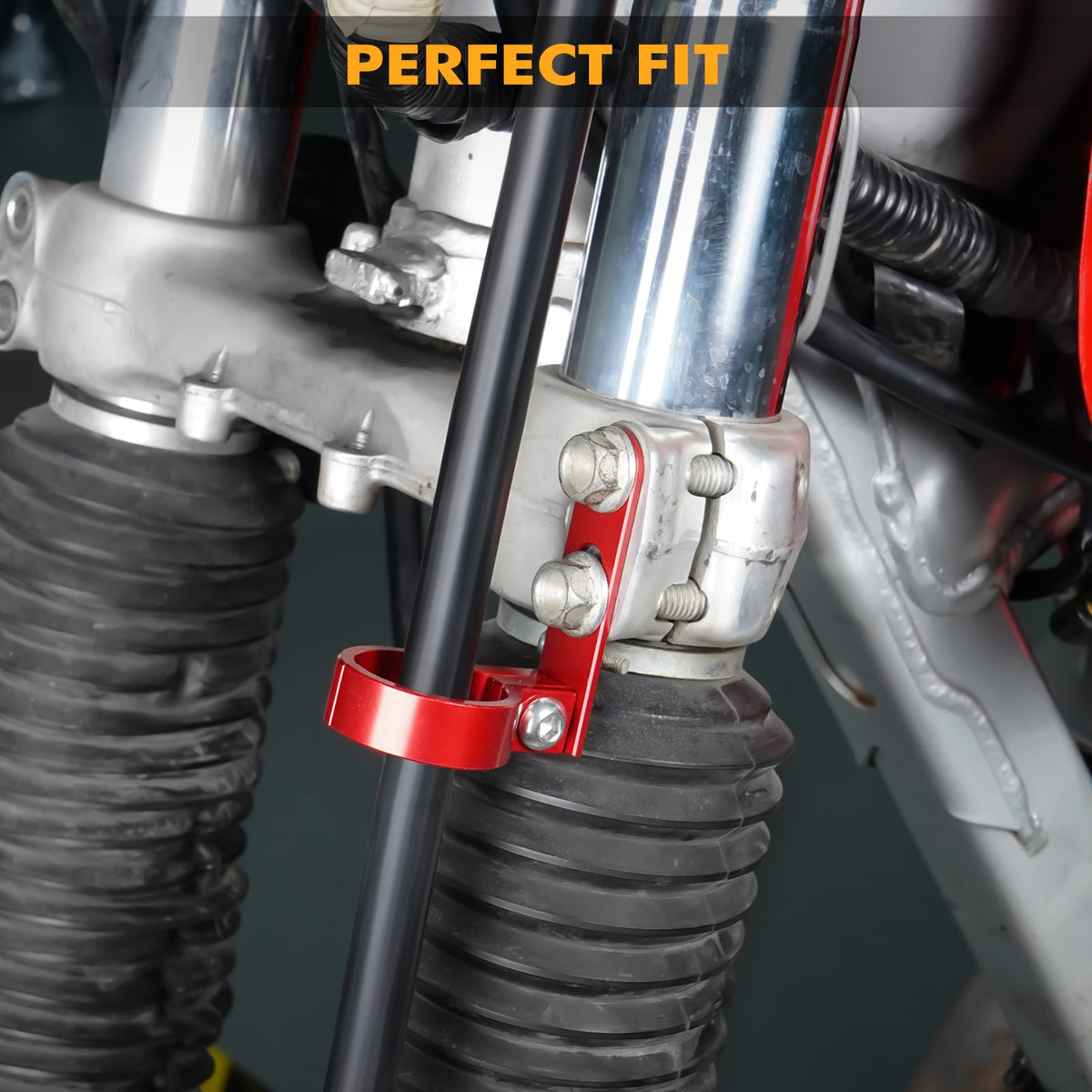 Front Brake Hose Guide Clamp for Honda XR650L 19932022 Nicecnc