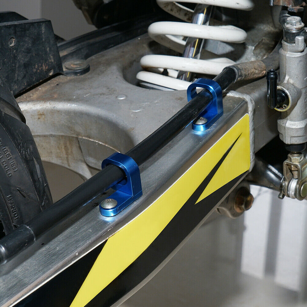 Front & Rear Brake Line Clamps For Suzuki DRZ400SM/RMX450Z