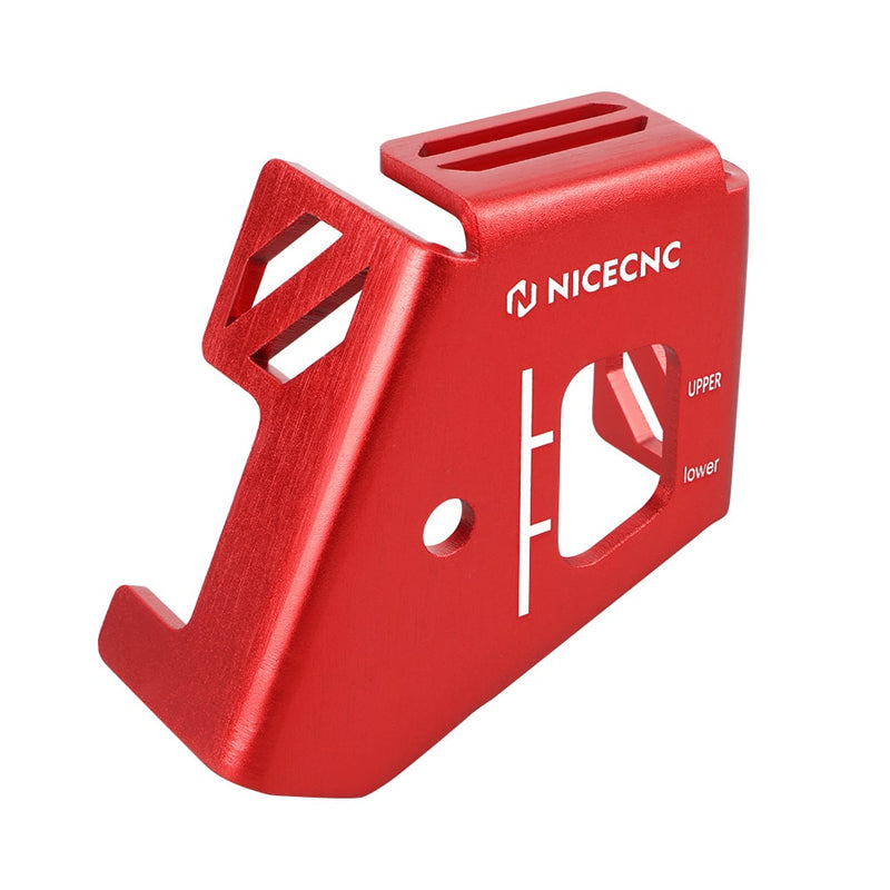 NICECNC Red Aluminum Rear Brake Reservoir Guard For Honda XR650L 1993-2025 – Anodized Protector