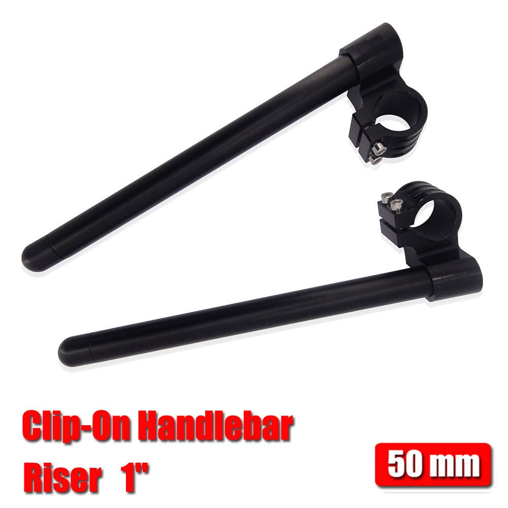 50mm Clip-On Handlebar 1" Riser For Yamaha Honda Suzuki Kawasaki