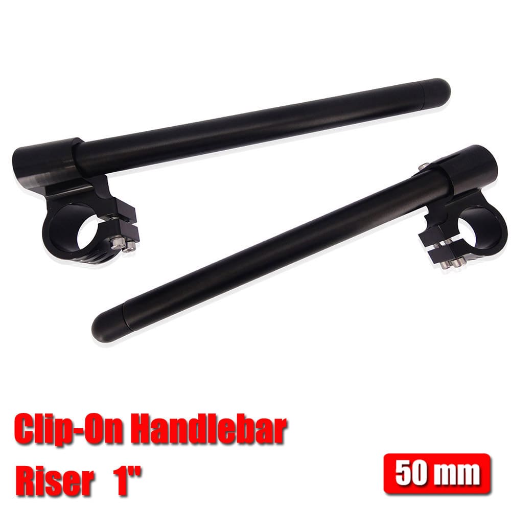 50mm Clip-On Handlebar 1" Riser For Yamaha Honda Suzuki Kawasaki