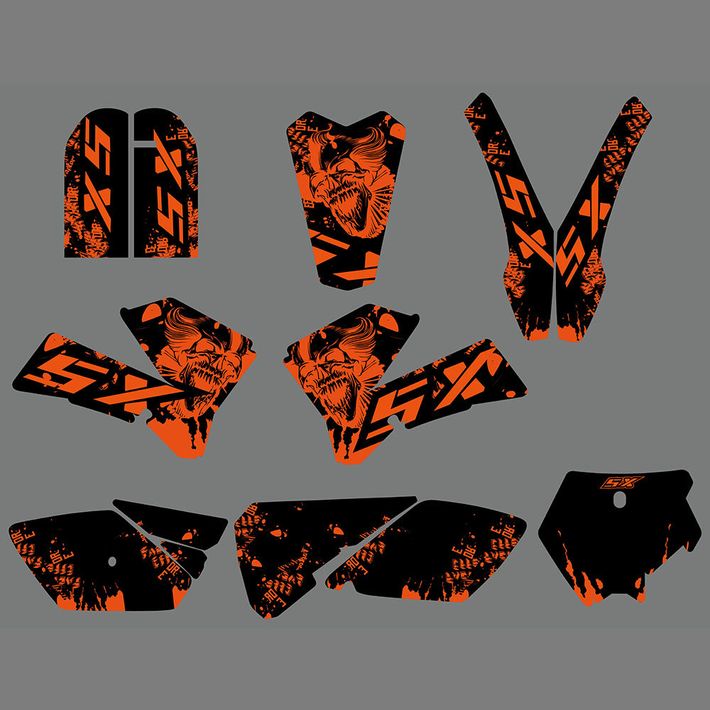 Team Graphics Backgrounds Decals For KTM 85 SX SX85 2006-2012
