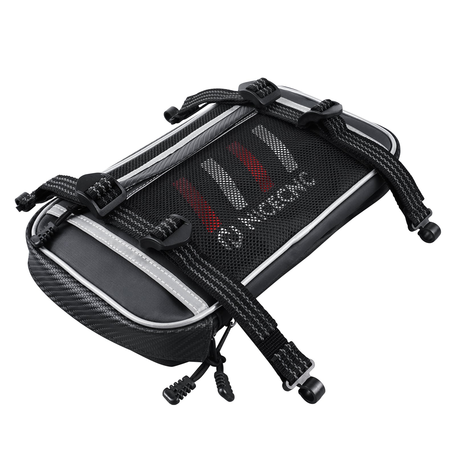 Motorcycle Front Fender Bag with Tool Roll 1680D Oxford Fabric For Universal Dirt Bike