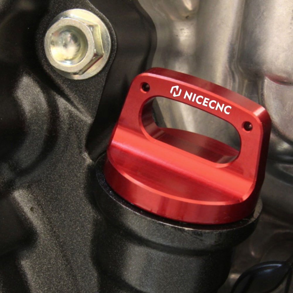 Honda CRF250 CRF250R CRF 250 Billet Aluminum Anodized Engine Plug Kit Red