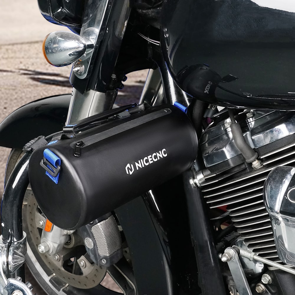 Front Barrel Bag Motorcycle Handlebar Storage Bags Nicecnc