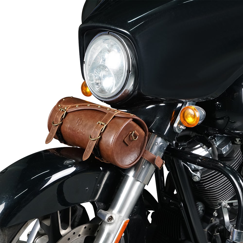 Motorcycle Handlebar Sissy Bar Bag with Shoulder Strap for BMW/ Harley Davidson/ Kawasaki