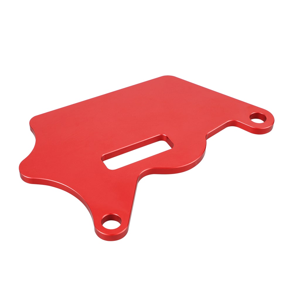 Rear Brake Disc Guard & Chain Cover For Honda XR650L (1993-2022) – Black/Red Aluminum