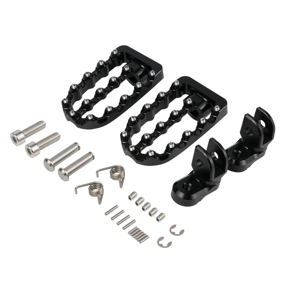 Motorcycle Foot Pegs Footrest For Kawasaki KLR650 1987-2018