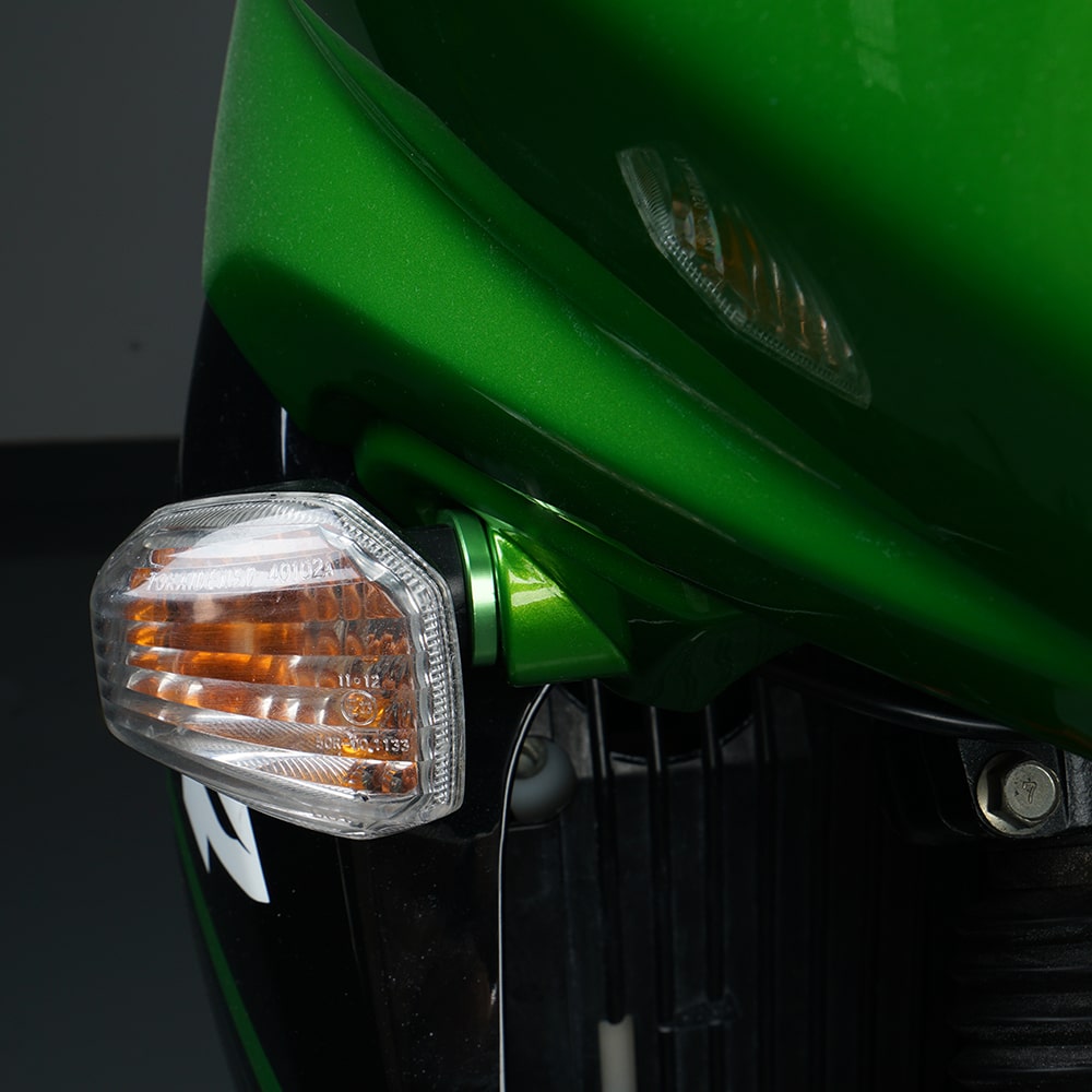 Front and Rear OEM Blinker Stalk Elimination Kit For Kawasaki KLR650 08-18