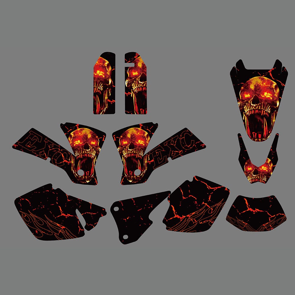 Motorcycle Fairing Sticker Decal Graphics for KTM EXC 125-525 2003