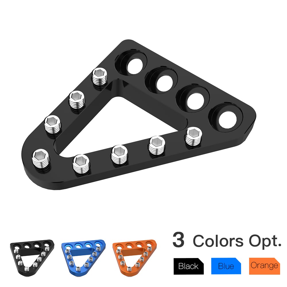 NiceCNC CNC Brake Pedal Step Plate Tip – Orange Anodized Aluminum – Fits KTM 125-500 SX, XC, XCW, EXC 2004-2015