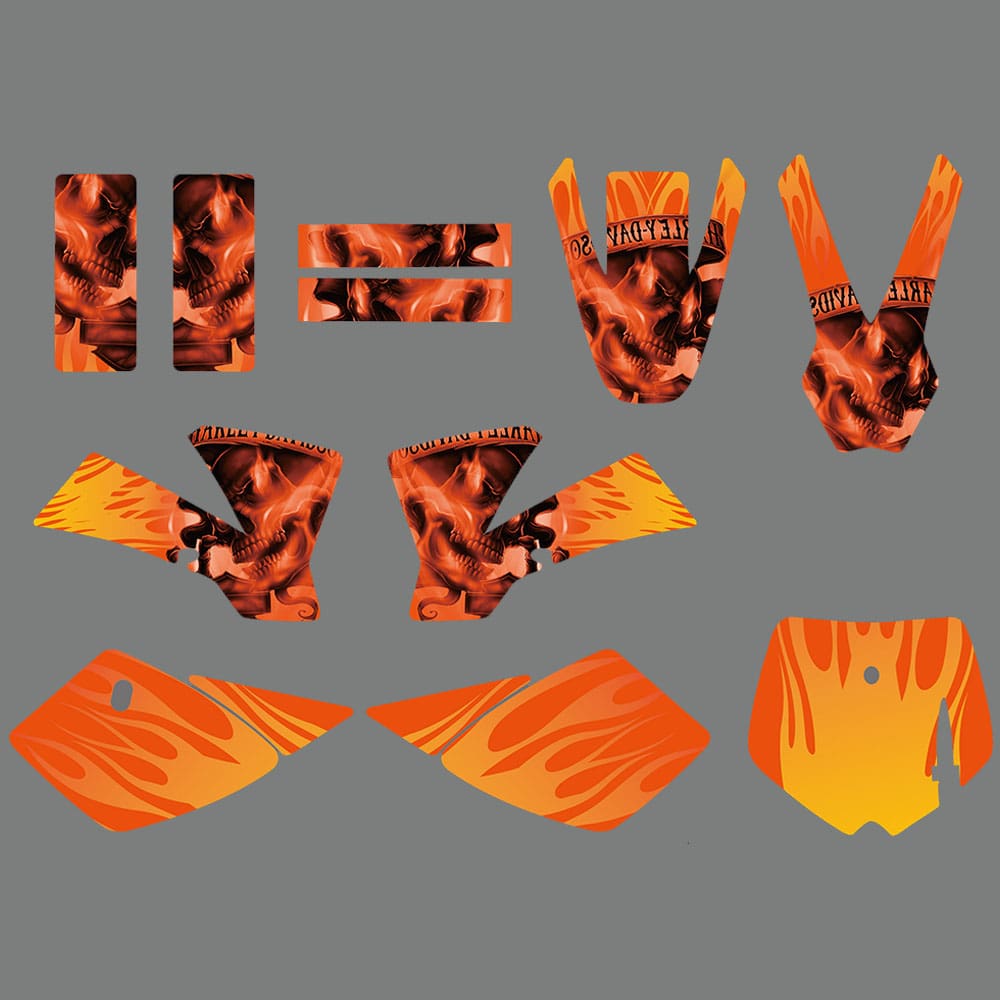 Motorcycle Fairing Graphics Decal Stickers For KTM SX50 2002-2008