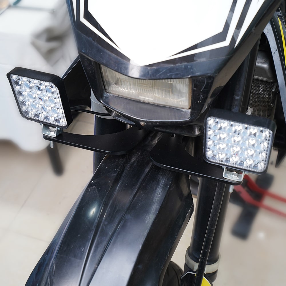 Auxiliary LED Light Mounts Brackets For Suzuki DRZ400S/SM Honda XR650L