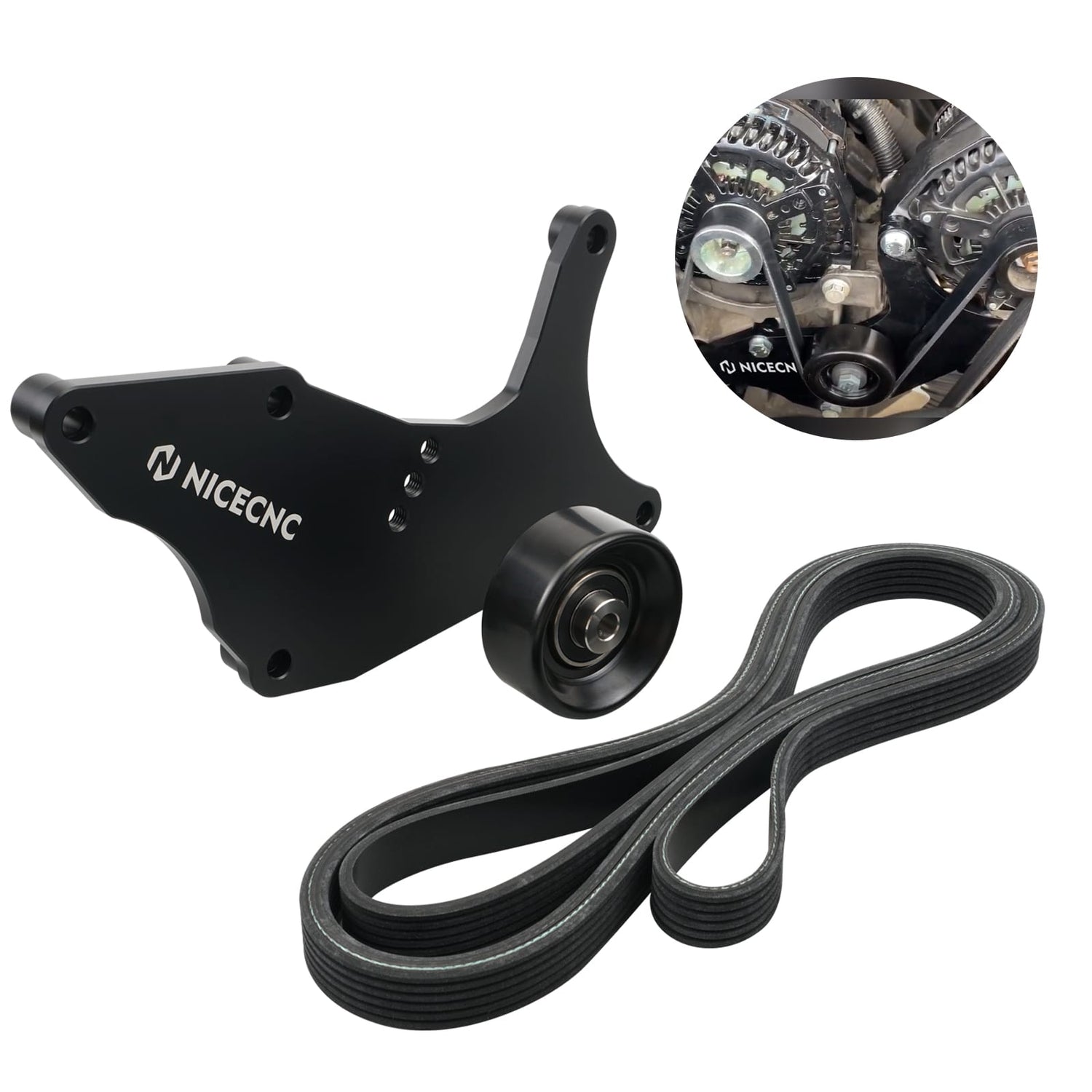 LS Dual Alternator Bracket for Chevy GM Engine 4.8 5.3 6.0 6.2 V8