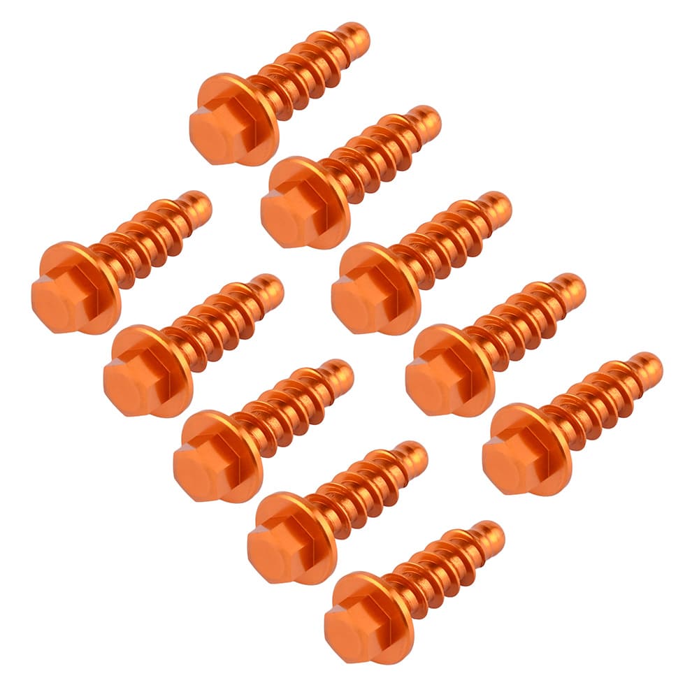 10PCS CNC Fairing Bolts Motorcycle Tapping Screw