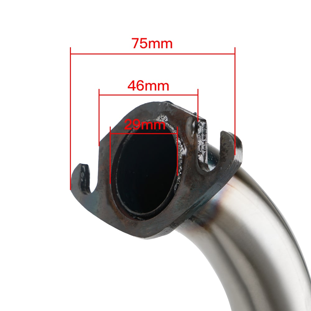 Performance Exhaust Muffer Pipe Silencer For Honda DIO Elite 50cc with 46mm-50mm Big Bore Kit