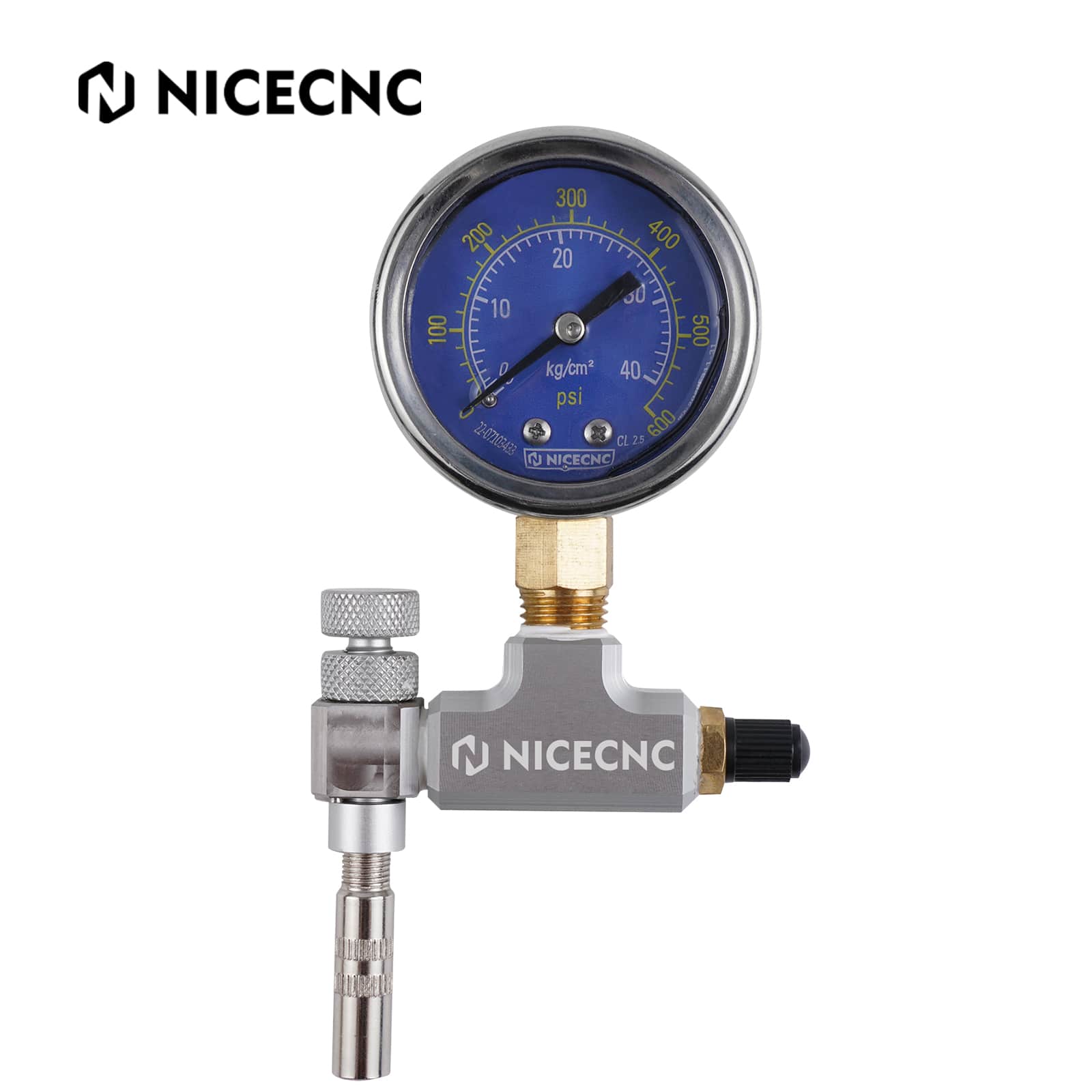Upgraded 600PSI High Accuracy Nitrogen Filling Tool with Extension Special For Schrader Valve Shock