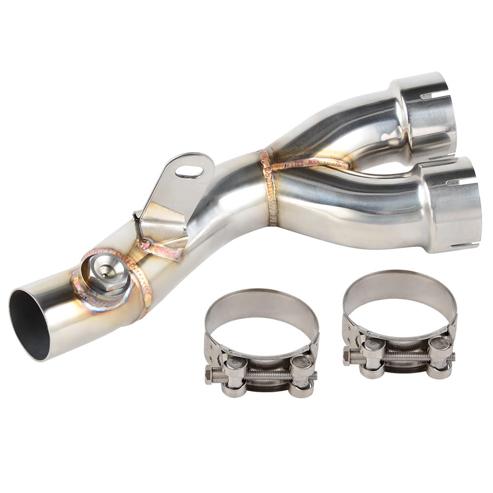 Exhaust Muffler Pipe Y Tip Mid Link For Yamaha YZF-R6 2006-2018 2019 2020