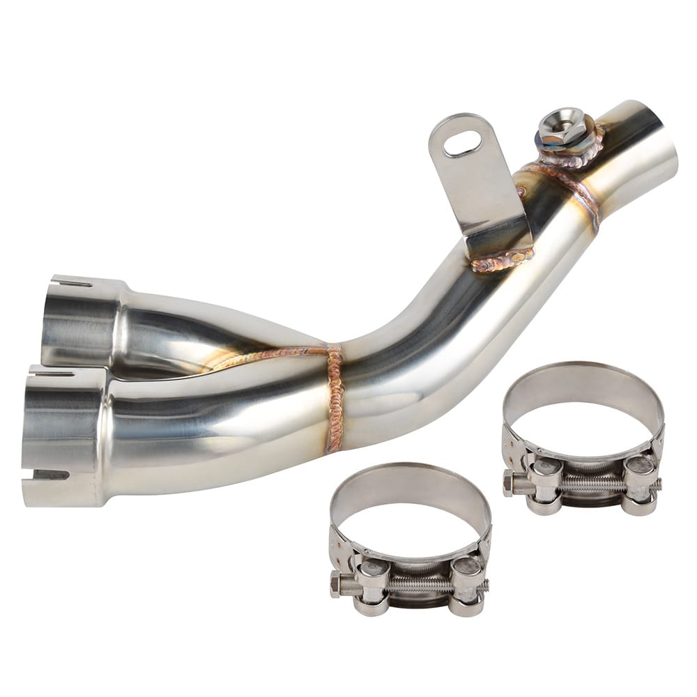 Exhaust Muffler Pipe Y Tip Mid Link For Yamaha YZF-R6 2006-2018 2019 2020