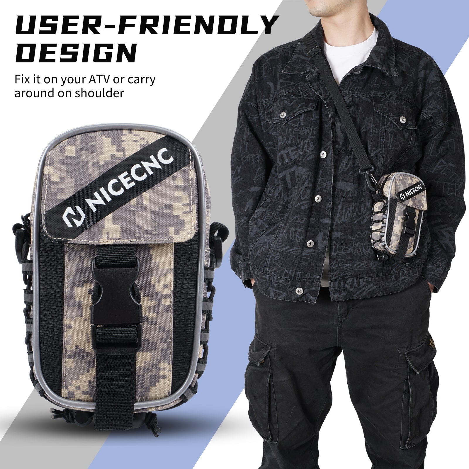 ATV Fender Bag Accessory Pack Luggage Storage Front Bag For Yamaha Raptor 700