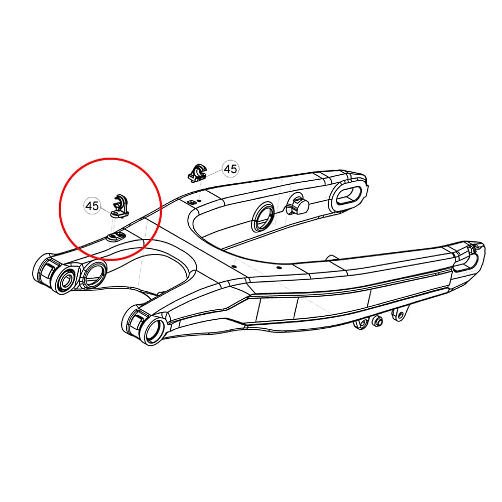 Rear Brake Line Hose Clamp For Beta RR 2T 4T Xtrainer