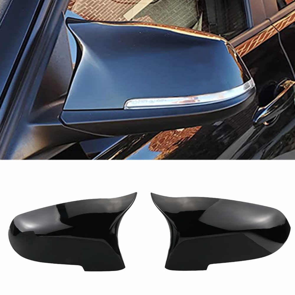 M-Style Gloss Black Mirror Caps Fit For BMW 5 Serises F10 F06 LCI
