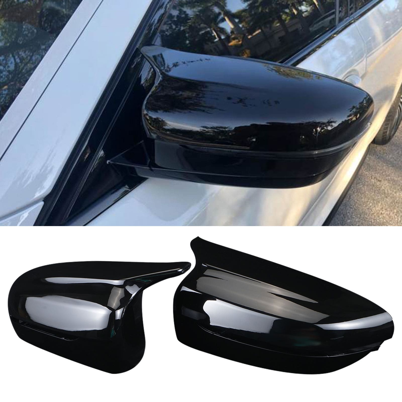 M-Style Gloss Black Mirror Cover Cap for BMW G20 G22 G23