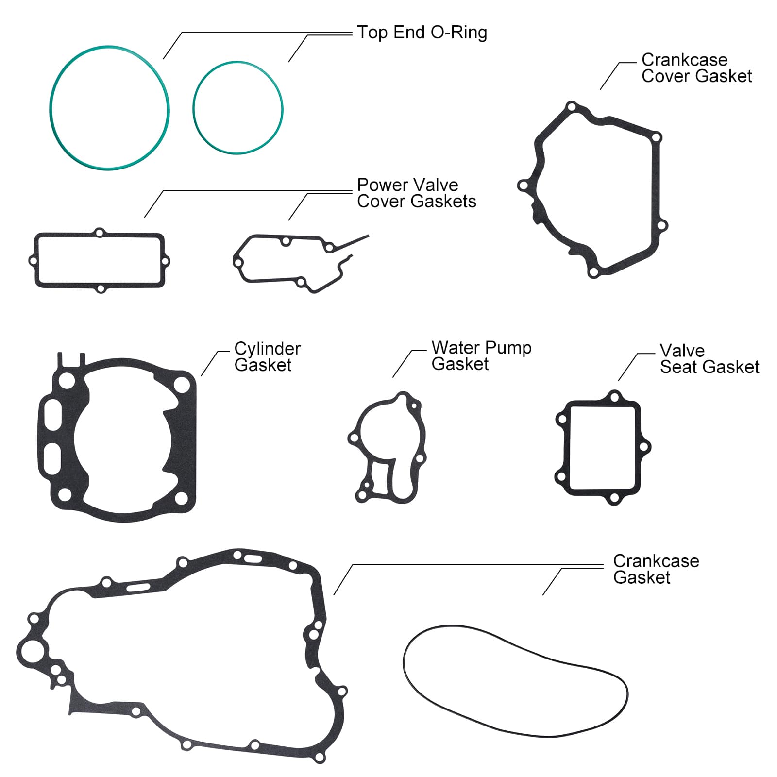 Complete Rebuild Gasket Kit for Yamaha YZ250 2003-2023