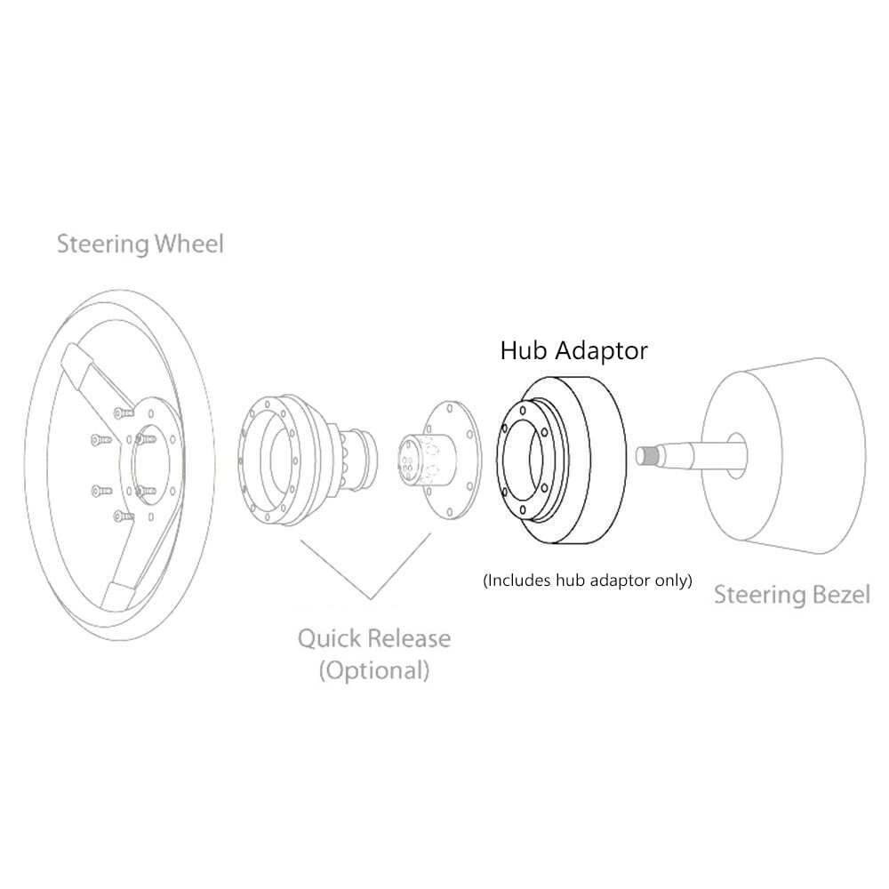 Steering Wheel Short Hub Adapter For Toyota Camry Corolla Tacoma Yaris 4Runner