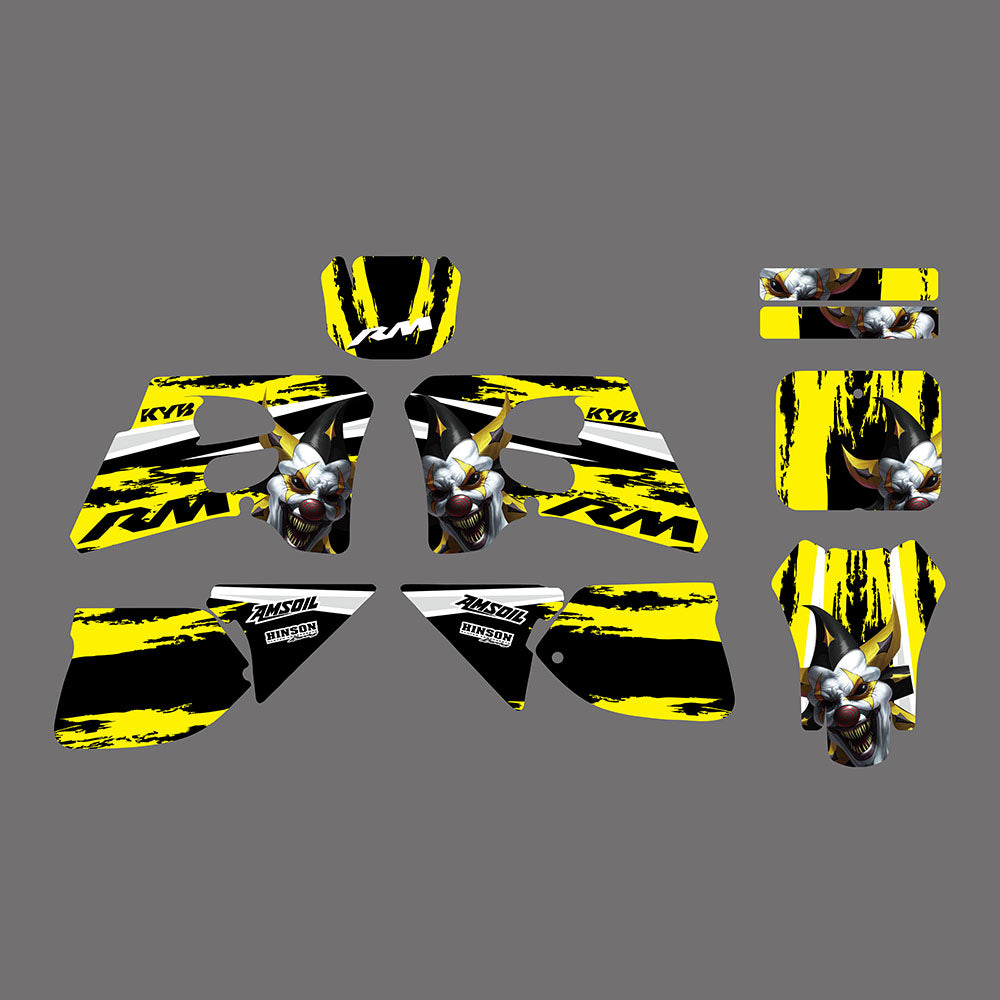 Team Graphics Backgrounds Decals Stickers For Suzuki RM125 RM250 1993-1995