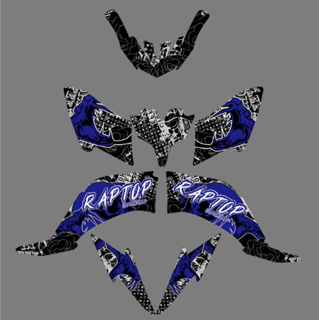 New Style ATV Graphic Decals Stickers Kits For Yamaha Raptor250 2008-Present