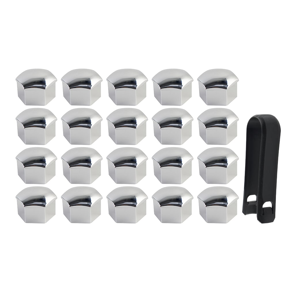 Silver Plating Wheel Lug Nut Cap Covers Trim For Tesla Model 3