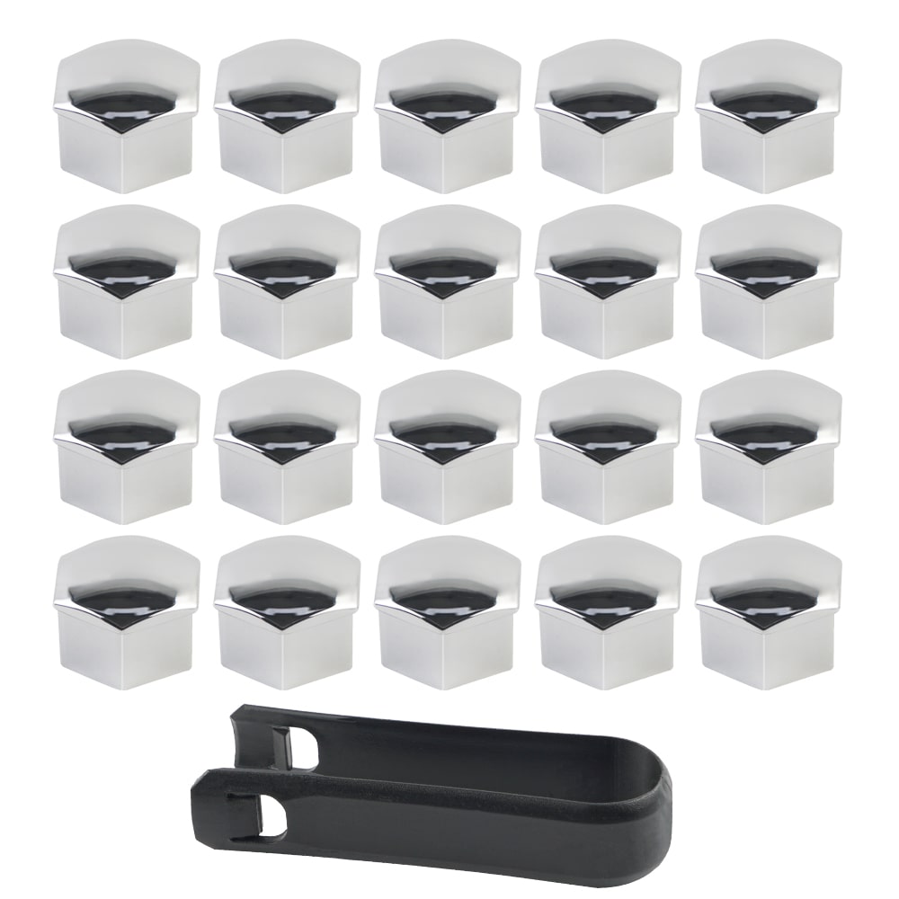 Silver Plating Wheel Lug Nut Cap Covers Trim For Tesla Model 3