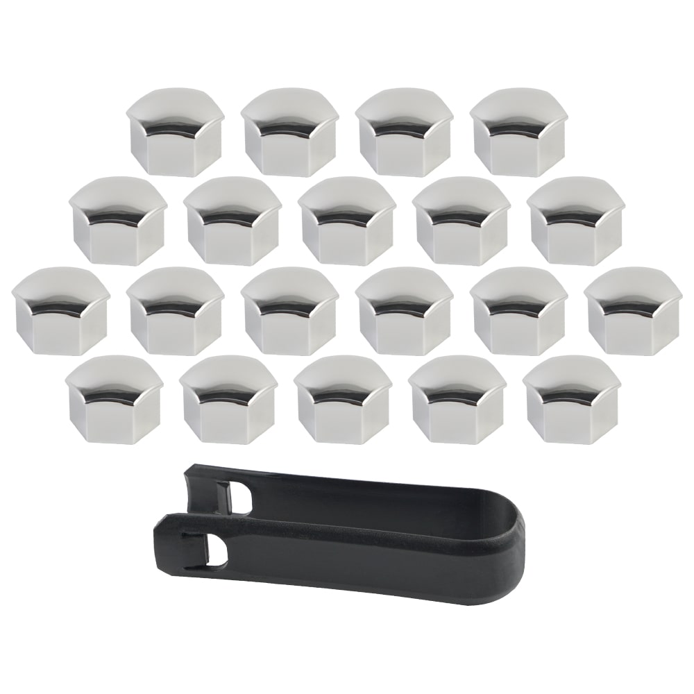 Silver Plating Wheel Lug Nut Cap Covers Trim For Tesla Model 3