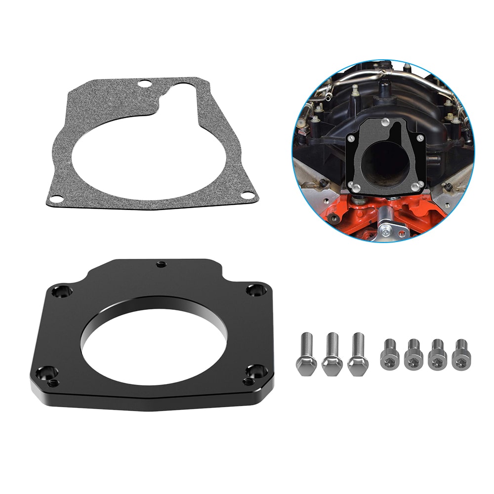 For 4 Bolt to 3 Bolt Throttle Body Adapter w/ Gasket For Drive By Wire LS Engine