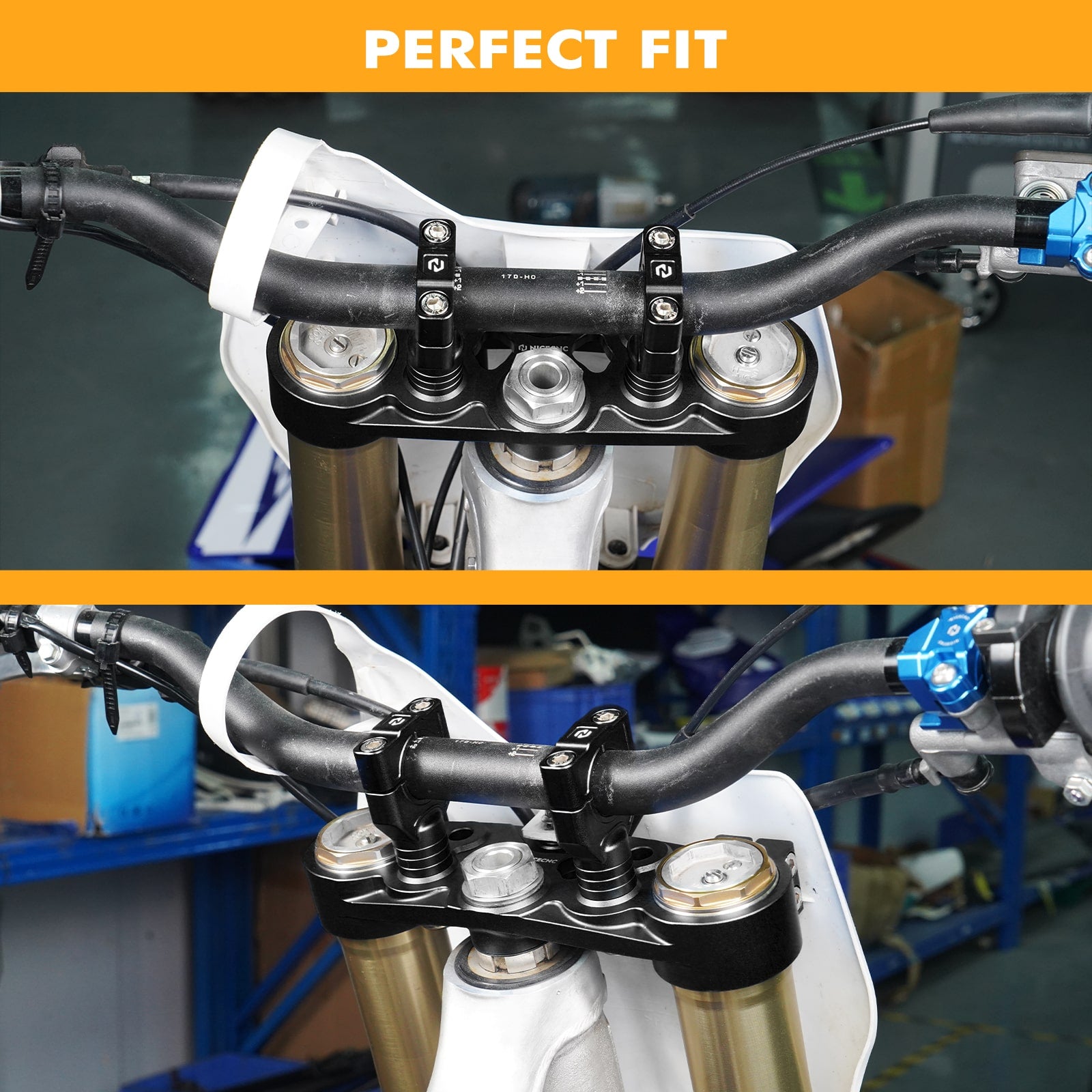 Front Forks Clamp Upper Triple Tree For Yamaha YZ125 YZ250 2018-2024 YZ125X 2020-2023 YZ250X 2018-2023