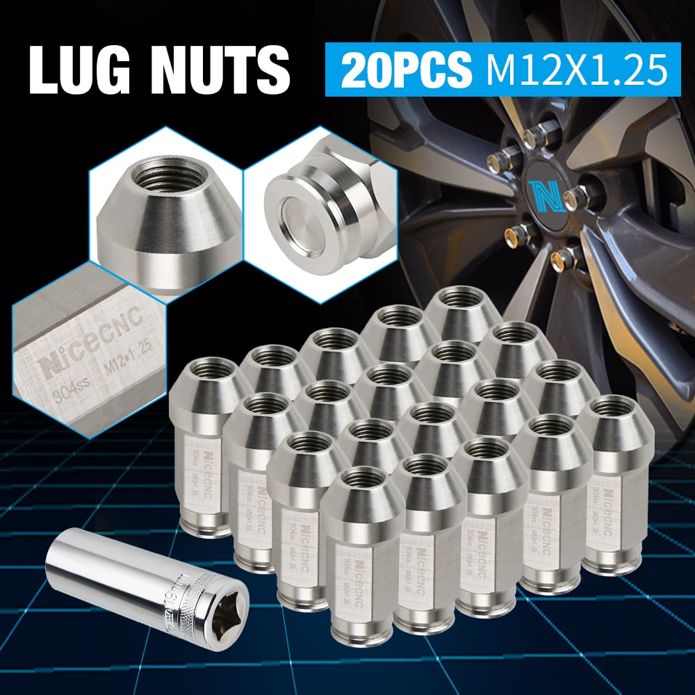 12x1.25 Tapered Wheel Lug Nut For Nissan Pickup 1995-04 Frontier 1998-16