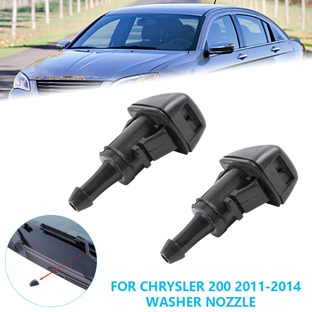 2PCS Windshield Wiper Washer Nozzle Jet Spray For Dodge Challenger 2008-2014