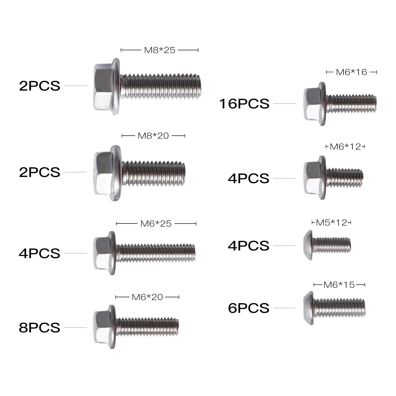 Motorcycle Screw Kit for Yamaha YZ85 YZ250 WR250F WR250R WR450F