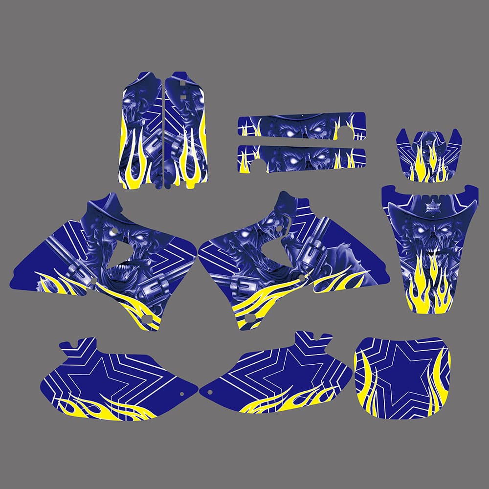 Graphics Background Decal Sticker for YAMAHA YZ250F YZ400F YZ426F 1999-2002