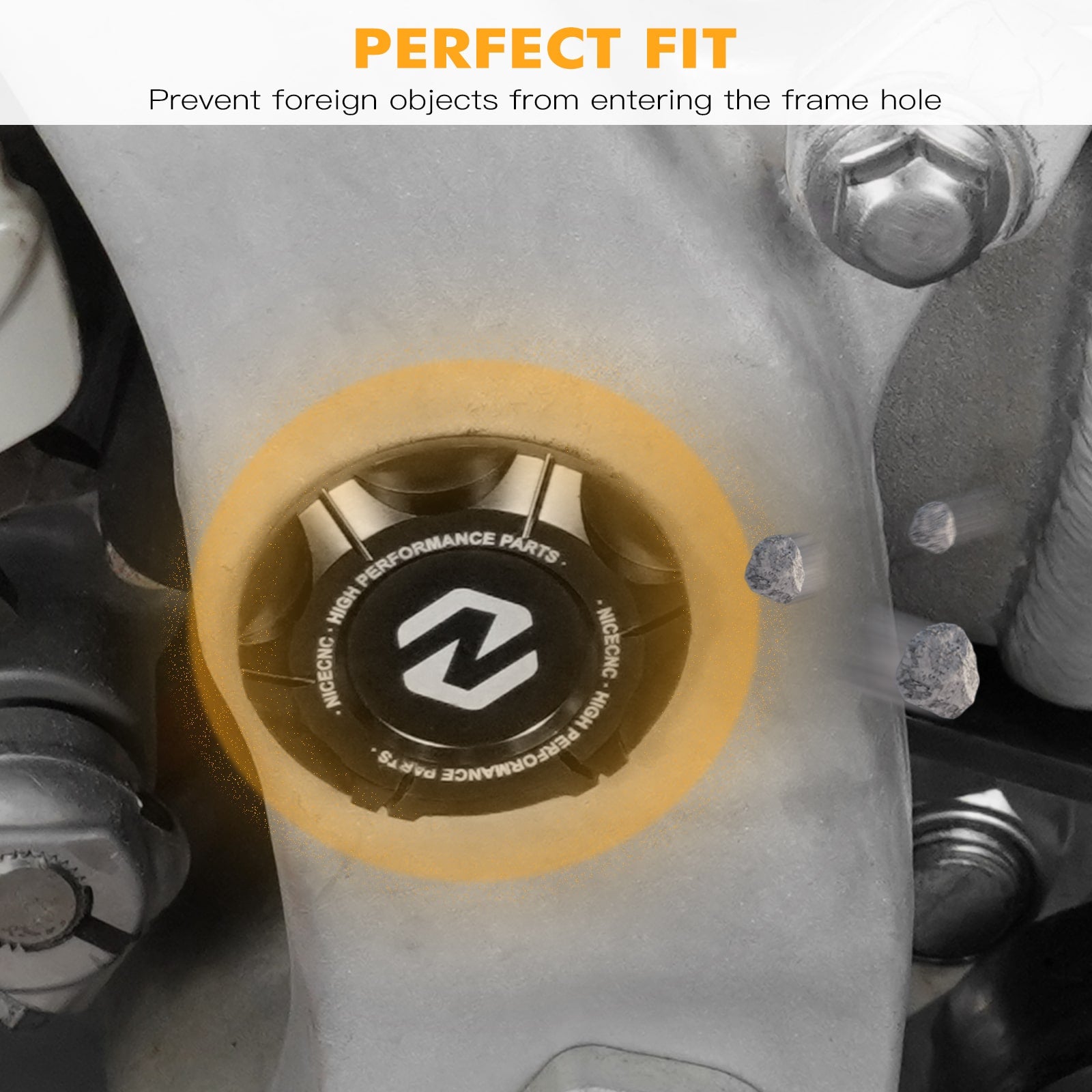 Motorcycle Frame Hole Plug Cover For Yamaha YZ250  2016-2023