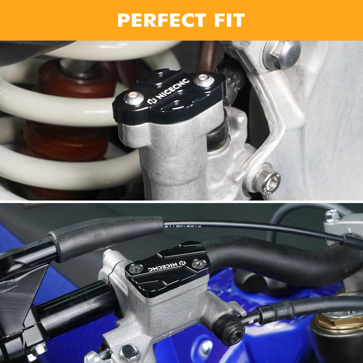 Front & Rear Brake Reservoir Caps For Yamaha YZ125 YZ250 WR450F